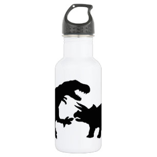 Tyrannosaur and Triceratops b 532 Ml Water Bottle