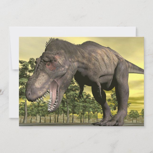 Tyrannosaurus angry - 3D render (Front)