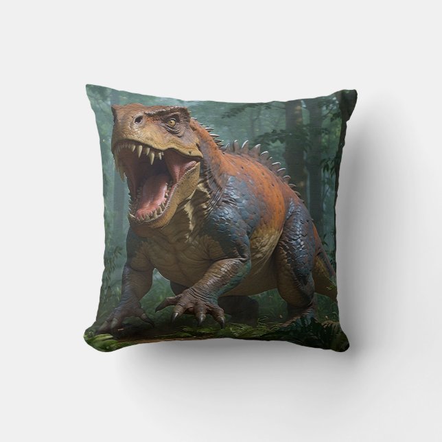 Tyrannosaurus "Boss" Fun  Cushion (Front)