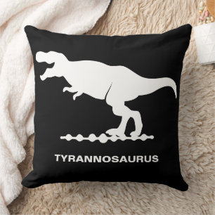 Tyrannosaurus Dinosaur Silhouette Cushion