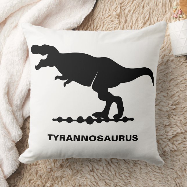 Tyrannosaurus Dinosaur Silhouette Cushion (Blanket)