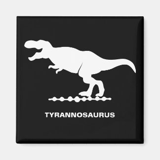 Tyrannosaurus Dinosaur Silhouette Magnet