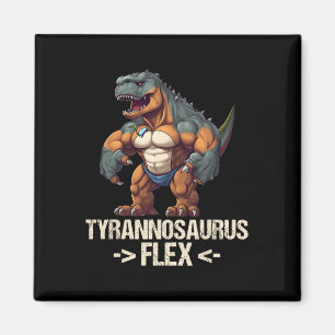 Tyrannosaurus Flex Fitness Gym Bodybuilding Funny  Magnet