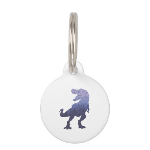 Tyrannosaurus forest - Choose background color Pet Tag