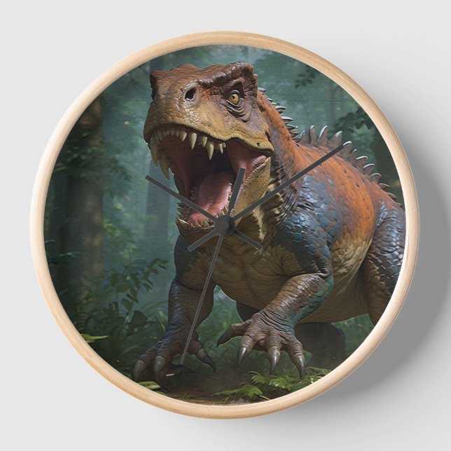 Tyrannosaurus Fun Ecology  Clock (Front)