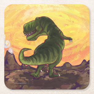 Tyrannosaurus Gifts & Accessories Square Paper Coaster