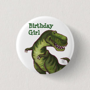 Tyrannosaurus Party Centre 3 Cm Round Badge