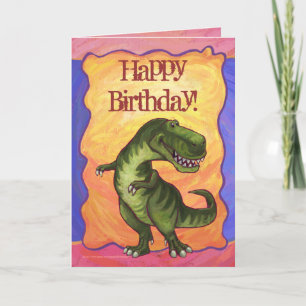 Tyrannosaurus Party Centre Card