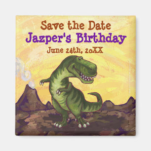Tyrannosaurus Party Centre Magnet