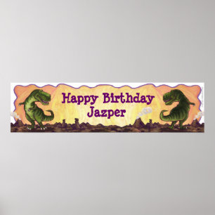 Tyrannosaurus Party Centre Poster