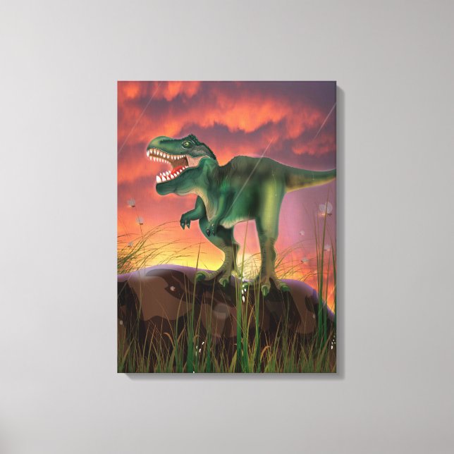 Tyrannosaurus Rex Canvas Print (Front)