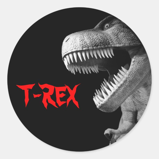 Tyrannosaurus Rex Classic Round Sticker (Front)