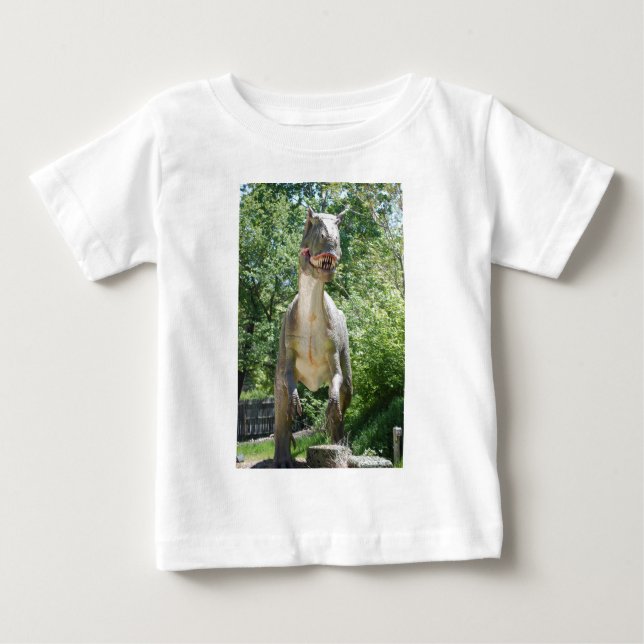 Tyrannosaurus Rex Dinosaur Baby T-Shirt (Front)