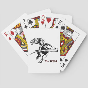 Tyrannosaurus rex Dinosaur Playing Cards