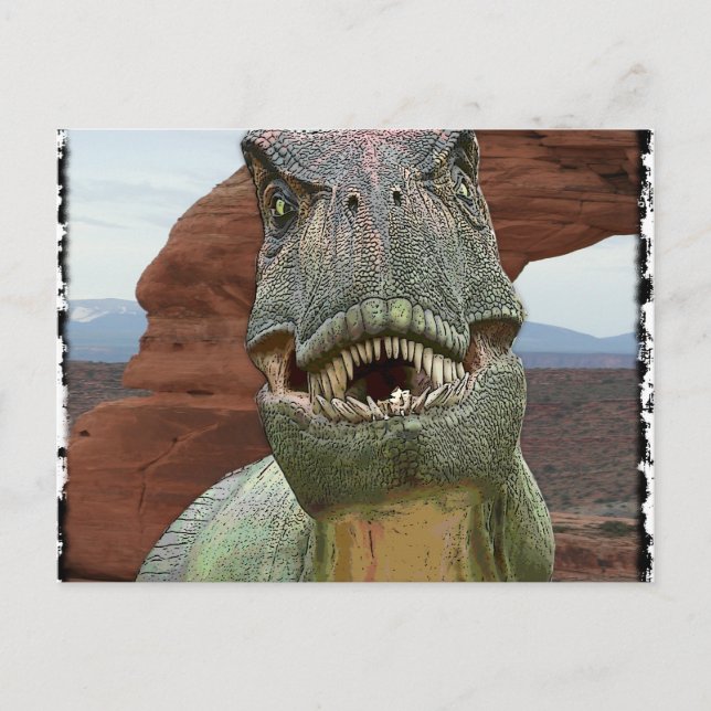 Tyrannosaurus Rex Dinosaur Postcard (Front)