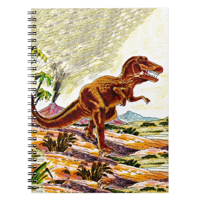 Tyrannosaurus Rex Dinosaur Spiral Notebook (Front)