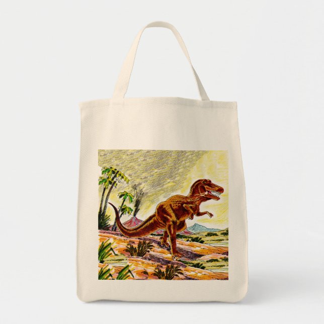 Tyrannosaurus Rex Dinosaur Tote Bag (Front)