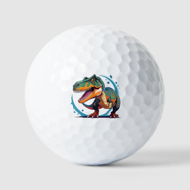 Tyrannosaurus Rex Golf Balls (Front)