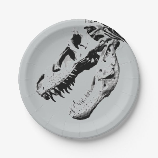 Tyrannosaurus rex paper plate (Front)