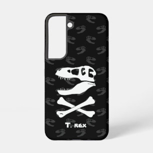 Tyrannosaurus rex Skull and Crossbones Samsung Galaxy Case