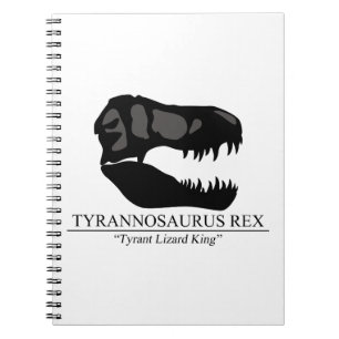 Tyrannosaurus Rex Skull Spiral Notebook