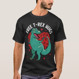 Tyrannosaurus Rex Valentine's Dinosaur Boy Girl Di T-Shirt