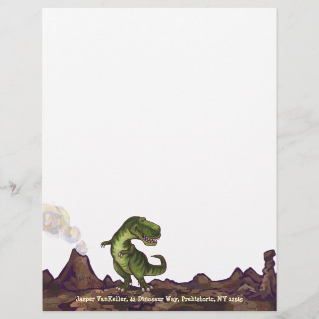 Tyrannosaurus Rex Writing Stuff (Front)