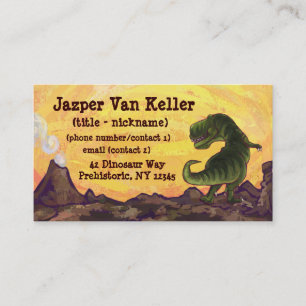 Tyrannosaurus Rex Writing Stuff Business Card