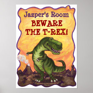 Tyrannosaurus Rex Writing Stuff Poster