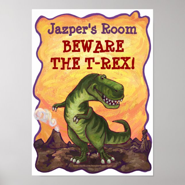 Tyrannosaurus Rex Writing Stuff Poster (Front)