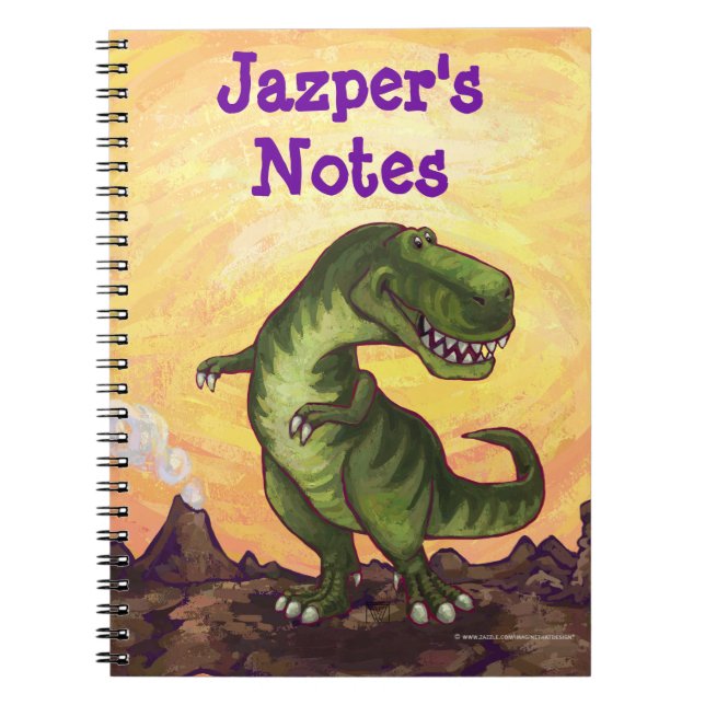 Tyrannosaurus Rex Writing Stuff Spiral Notebook (Front)