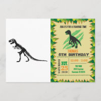 Tyrannosaurus Skeleton - Choose background colour