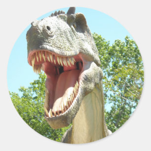 Tyrannosaurus T-Rex Dinosaur Classic Round Sticker