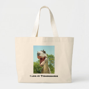 Tyrannosaurus T-Rex Dinosaur Large Tote Bag