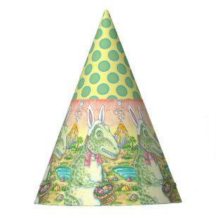 TYRANNOSAURUS T-REX EASTER BUNNY PARTY HAT Dino