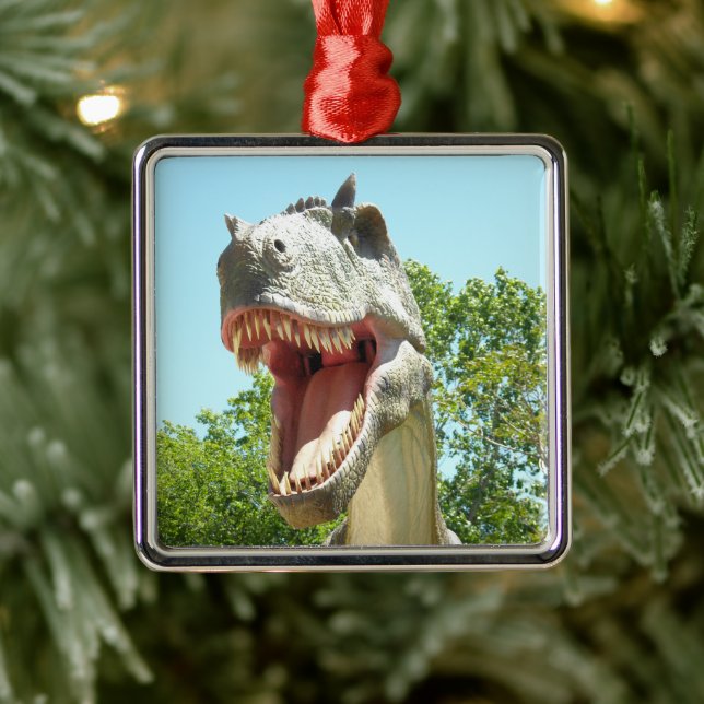 Tyrannosaurus T Rex Metal Tree Decoration (Tree)