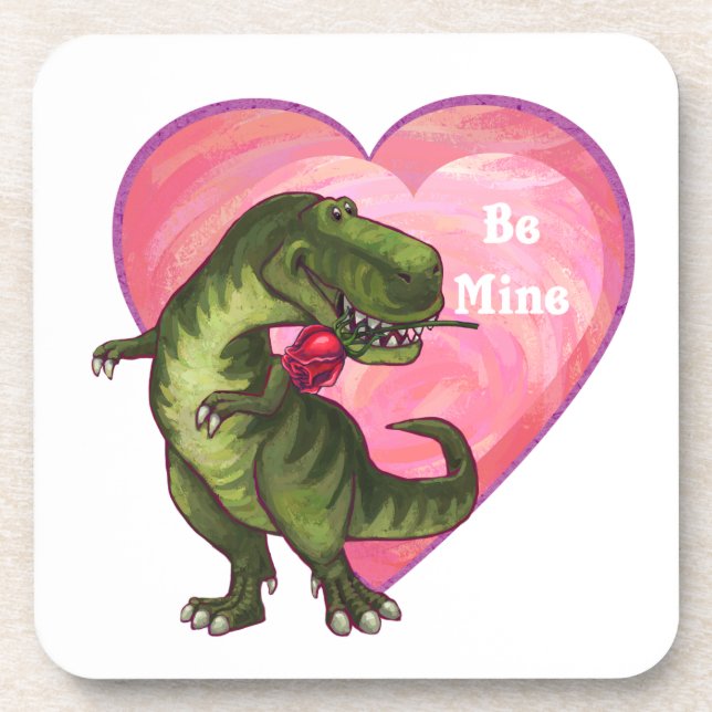 Tyrannosaurus Valentine's Day Coaster (Front)