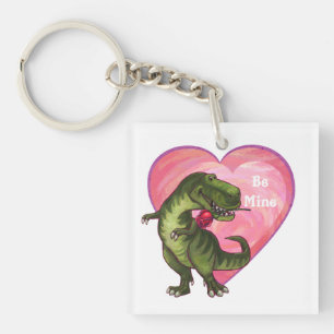 Tyrannosaurus Valentine's Day Key Ring