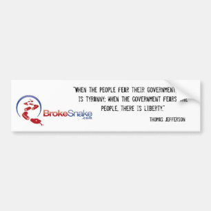 tyranny and liberty bumper sticker
