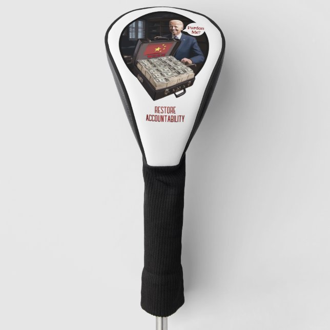 TyrantWear: Pardon Me? Golf Head Cover (Front)