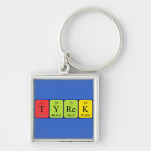 Tyrek periodic table name keyring