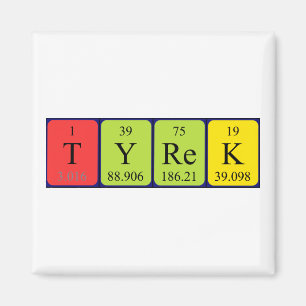 Tyrek periodic table name magnet