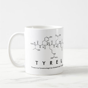 Tyrel peptide name mug