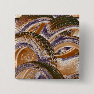 TYRES 15 CM SQUARE BADGE