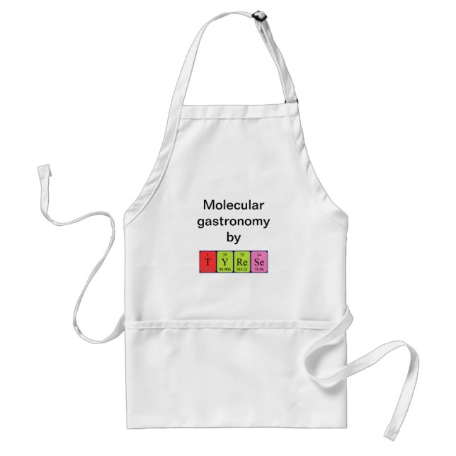 Tyrese periodic table name apron (Front)