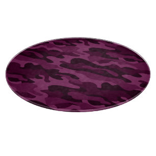 Tyrian Purple Monocolor Camo Cutting Board