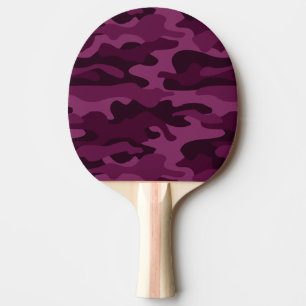 Tyrian Purple Monocolor Camo Ping Pong Paddle