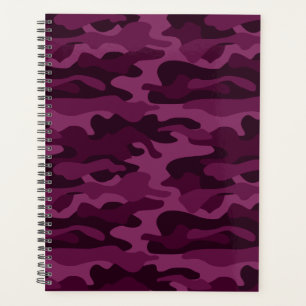 Tyrian Purple Monocolor Camo Planner