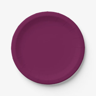 Tyrian Purple Solid Colour Paper Plate