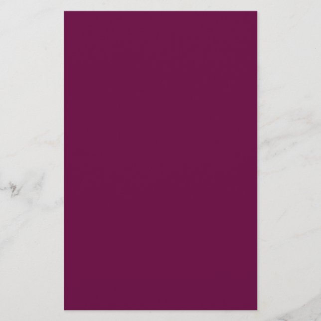 Tyrian Purple Solid Colour Stationery (Front)